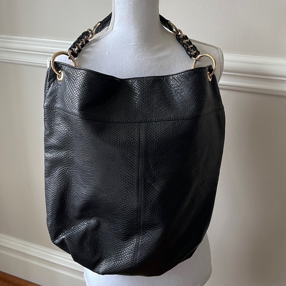Black leather Deux Lux purse - Picture 1 of 7